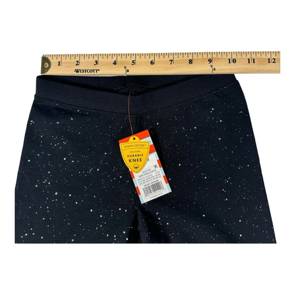 NWT - Girls - Cat & Jack - Glitter Leggings - Black - M (7/8) - Picture 7 of 7